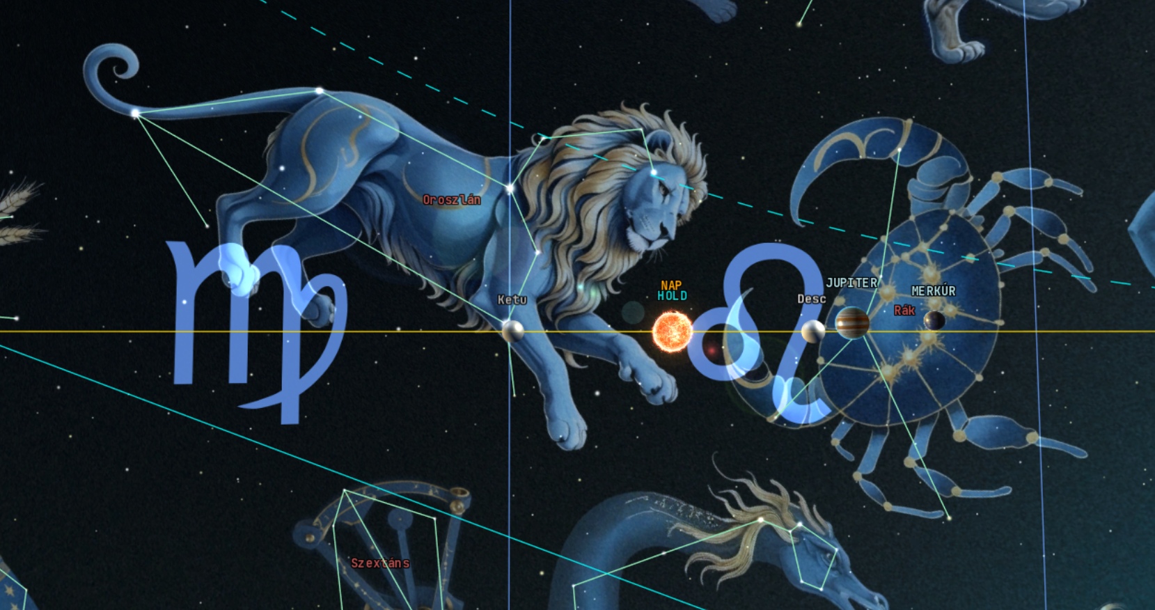 Kép: AstroSky Asztrológiai rendszer